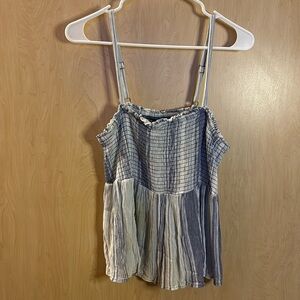 Torrid size 0 tank top blue & white